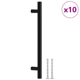 Maniglie per Mobili 10pz Nere 160mm in Acciaio Inox