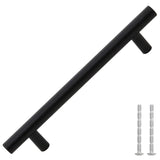Maniglie per Mobili 10pz Nere 160mm in Acciaio Inox