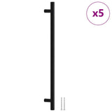 Maniglie per Mobili 5pz Nere 320mm in Acciaio Inox