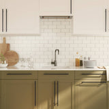 Maniglie per Mobili 5pz Nere 320mm in Acciaio Inox