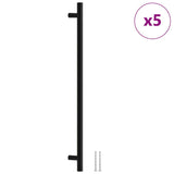Maniglie per Mobili 5pz Nere 480mm in Acciaio Inox