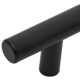 Maniglie per Mobili 5pz Nere 480mm in Acciaio Inox
