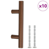 Maniglie per Mobili 10pz Bronzo 64mm in Acciaio Inox