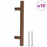 Maniglie per Mobili 10pz Bronzo 96mm in Acciaio Inox