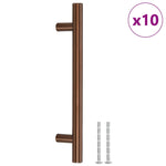 Maniglie per Mobili 10pz Bronzo 128mm in Acciaio Inox