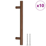 Maniglie per Mobili 10pz Bronzo 128mm in Acciaio Inox