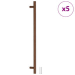 Maniglie per Mobili 5pz Bronzo 480mm in Acciaio Inox