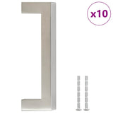 Maniglie per Mobili 10pz Argento 96mm in Acciaio Inox