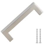Maniglie per Mobili 10pz Argento 96mm in Acciaio Inox