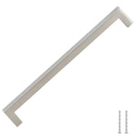 Maniglie per Mobili 5pz Argento 224mm in Acciaio Inox