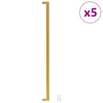 Maniglie per Mobili 5pz Oro 480mm in Acciaio Inox