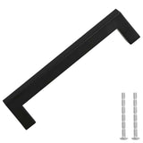 Maniglie per Mobili 10pz Nere 128mm in Acciaio Inox