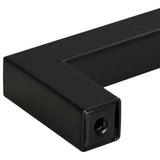 Maniglie per Mobili 10pz Nere 128mm in Acciaio Inox