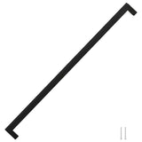 Maniglie per Mobili 5pz Nere 480mm in Acciaio Inox