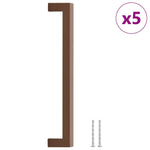 Maniglie per Mobili 5pz Bronzo 224mm in Acciaio Inox