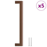 Maniglie per Mobili 5pz Bronzo 224mm in Acciaio Inox