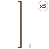 Maniglie per Mobili 5pz Bronzo 480mm in Acciaio Inox