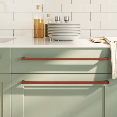 Maniglie per Mobili 5pz Bronzo 480mm in Acciaio Inox
