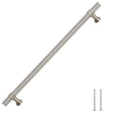 Maniglie per Mobili 5pz Argento 224mm in Acciaio Inox