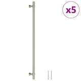 Maniglie per Mobili 5pz Argento 320mm in Acciaio Inox