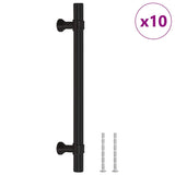 Maniglie per Mobili 10pz Nere 128mm in Acciaio Inox