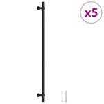 Maniglie per Mobili 5pz Nere 320mm in Acciaio Inox