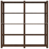 Scaffale a 5 Livelli Marrone 170x38x170 cm in Legno di Pino