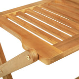 Set da Pranzo da Giardino Pieghevole 3 pz in Massello di Acacia