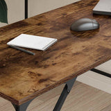 Scrivania Rovere Fumo 149x149x75 cm in Legno truciolato