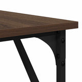 Scrivania Rovere Marrone 149x149x75 cm in Legno truciolato