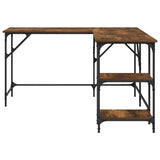 Scrivania Rovere Fumo 139x139x75 cm in Legno truciolato