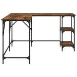 Scrivania Rovere Fumo 139x139x75 cm in Legno truciolato