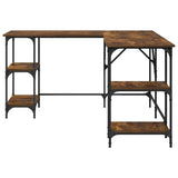 Scrivania Rovere Fumo 139x139x75 cm in Legno truciolato