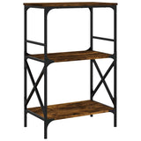Libreria 3 Ripiani Rovere Fumo 59x35x90,5 cm Legno truciolato