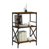 Libreria 3 Ripiani Rovere Fumo 59x35x90,5 cm Legno truciolato