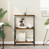 Libreria 3 Ripiani Rovere Fumo 59x35x90,5 cm Legno truciolato