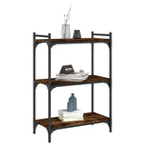 Libreria a 3 Ripiani Rovere Fumo 60x30x86 cm Legno truciolato