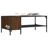Tavolino Salotto Ripiano Rovere Marrone 100x51x40cm truciolato