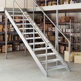 Gradino in Griglia 90x24x7 cm Acciaio Zincato