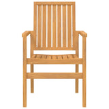 Set da Pranzo per Giardino 5 pz in Legno Massello di Teak