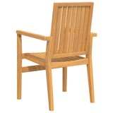 Set da Pranzo per Giardino 5 pz in Legno Massello di Teak