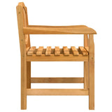 Set da Pranzo per Giardino 3 pz in Legno Massello di Teak