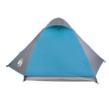Tenda da Campeggio a Cupola per 2 Persone Blu Impermeabile