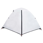 Tenda Campeggio a Cupola 2 Persone Bianca Tessuto Oscurante