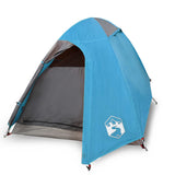 Tenda da Campeggio a Cupola per 2 Persone Blu Impermeabile