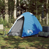 Tenda da Campeggio a Cupola per 2 Persone Blu Impermeabile