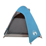 Tenda da Campeggio a Cupola per 2 Persone Blu Impermeabile