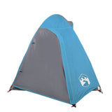 Tenda da Campeggio a Cupola per 2 Persone Blu Impermeabile