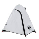 Tenda Campeggio a Cupola 2 Persone Bianca Tessuto Impermeabile