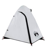 Tenda Campeggio a Cupola 2 Persone Bianca Tessuto Impermeabile